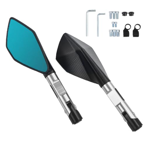 Espejos retrovisores de aluminio para moto Benelli BN600 y BN302 en color plata