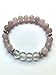 Handmade Rose Quartz and Clear Quartz Stretch Bracelet