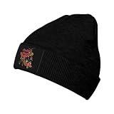 Modest Music Mouse Warm Knitted Wool Hat Cuffed Cap Winter Warm Fashion Hats Skull Knit Hat Unisex Black