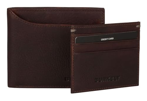 BURKELY Antique Billfold Low CC Dark Brown, accessoire homme pour le voyage