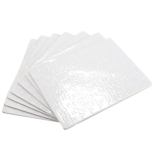 Wupiusa Puzzle de SublimacióN en 10 Piezas/Lote DIY Craft A5 Jigsaw Puzzle para Transferencia de Tinta de SublimacióN