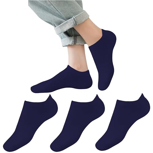 Image of Yuneek Women's Ankle Length Low Cut Cotton Socks Pack Of 3