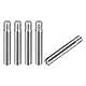 sourcing map 5 Stück M4 x 25mm geschlitzter zylindrischer Stift aus 304 Edelstahl, Außengewinde, zur Positionierung von Möbeln und Schränken
