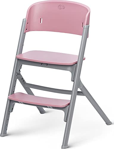 Kinderkraft Seggiolone Pappa LIVY + Sdraietta CALMEE, 4in1, Sedia per tutta Famiglia, dalla Nascita fino 110 kg, Regolazione, Struttura ergonomica, Minimalista Design, Rosa - Immagine 2