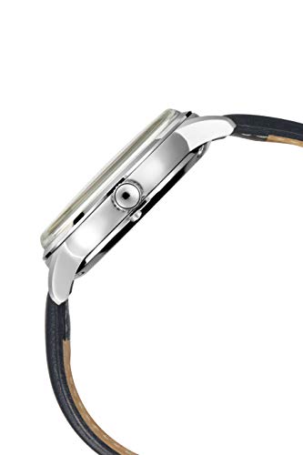 Titan Men Leather Mechanical Analog Champagne Dial Watch 90110Sl02/Nn90110Sl02, Band Color-Blue - Image 2