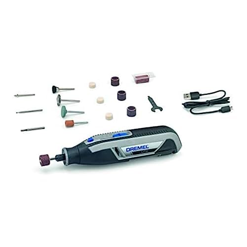 Dremel Lite 7760 outils multifonctions sans fil 3,6V, Batterie Li-ion, 15 accessoires + Dremel 4486...