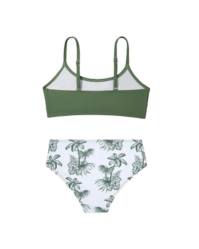 Image of Century Star Girls Swimsuits for Teens Bikini 2026 Solid Teen Bathing Suits Adjustable Straps Swimwear Padded 8-15 Years