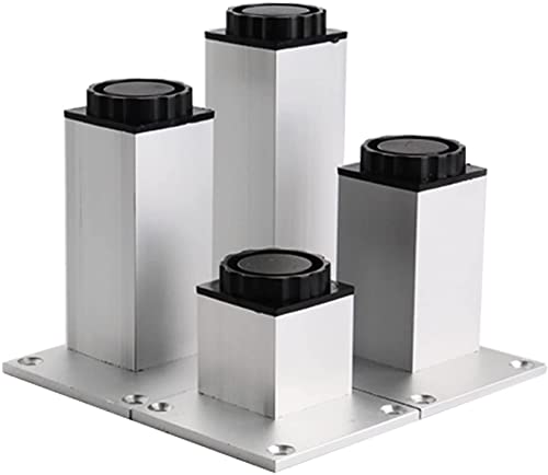 Patas para sofá de aluminio anodizado con base antideslizante y altura regulable 2
