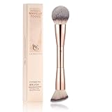 GEMSANVA Foundation Brush & Concealer Brush - Multi-Use Dual Ended Makeup Contour Brush for Cream, Liquid, Powder