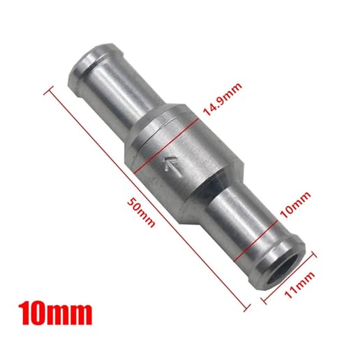 Válvula de retención de aluminio de 8mm de alta resistencia para gasolina y aire 4