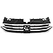 JENEROUMAN For VW Tiguan Grille Compatible With 2022 2023 2024 Volkswagen Tiguan Chromed Grille Front Bumper Upper Grill Trim