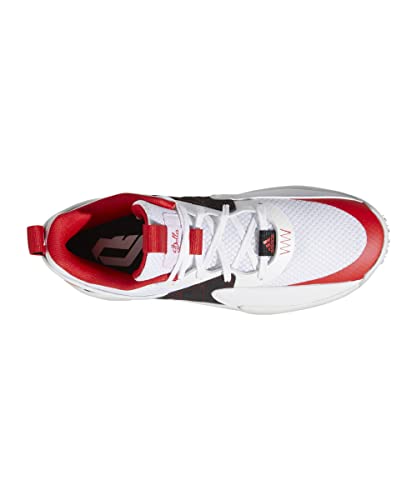 Dame Certified Herren-Basketballschuh Cloud White/Vivid Red/Dash Grey - 5