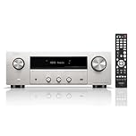 Denon DRA-900H - Amplificador AV (2,2 Canales, 145 W, 8 K, con HEOS Integrado), Color Plateado