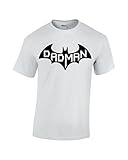 CBTWear Dadman - Super Dadman Bat Hero Funny Premium Men's T-Shirt (X-Large, White)