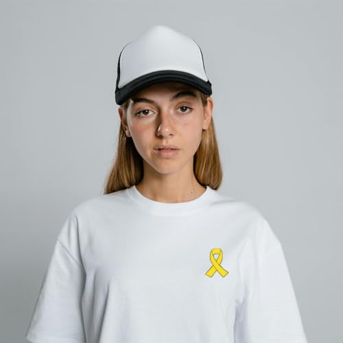 Image of Awareness Enamel Lapel Pin - Nickel and Gold Plated Ribbon Pin - Prevention and Awareness Ribbon - Jewelry Brooch Pin with Secure Clutch Back