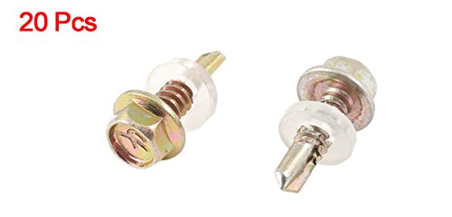 Tornillos autorroscantes cabeza hexagonal de metal 5mm x 14mm 20 unidades miniatura 2