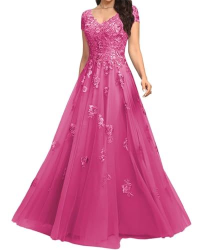 Robe Mère de la Mariée en Tulle et Dentelle Finition Haute Couture