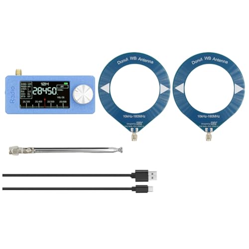 Récepteur radio portable SI4732 large bande 10 KHz-180 MHz avec 3 antennes interchangeables