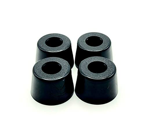 Rubber Screw in Tapered Bumpers Round Vibration Dampening Feet for Power Tools Machinery Equipment Furniture 3/4" Wide x 1/2" Tall Stands (8 Pack)