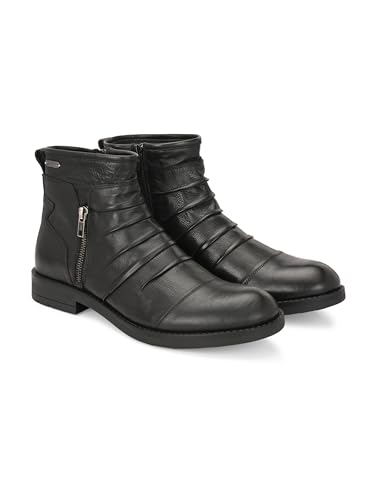 Image of Delize men's Black Biker boots 90431
