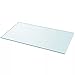 vidaXL Dessus Table Rectangulaire Verre Trempé Vitre Plaque Plateau de Table