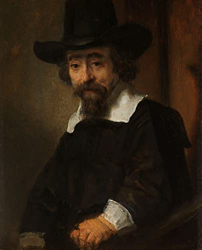 Peinture sur toile de Rembrandt affiche d'art haut de gamme 58x90cm portrait Bueno