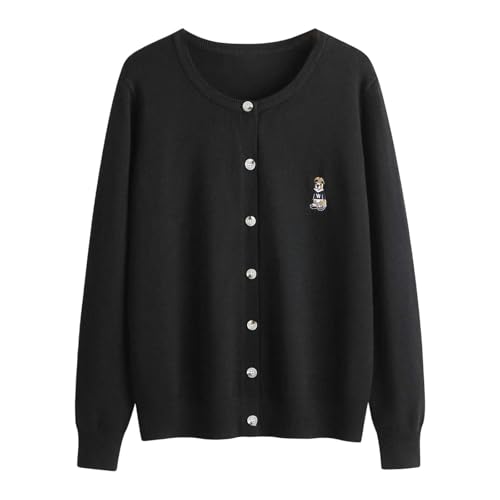 Cardigan en tricot avec ours idéal pour un week-end cocooning