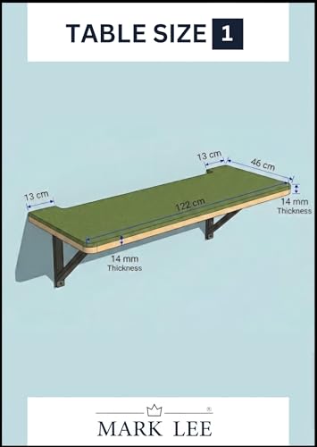 Image of MARK LEE Wall Mounted Foldable Ironing Board, Space Saving Iron Table