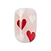KISS imPRESS No Glue Mani Press On Nails, Design, 'Kiss to Remember', Red, Short Size, Squoval Shape, Includes 30 nails, 1 mini file, 1 prep pad, Instruction Sheet, manicure stick