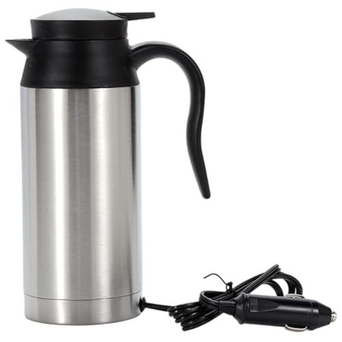 Tetera Eléctrica Portátil 750ml Acero Inoxidable 12V/24V