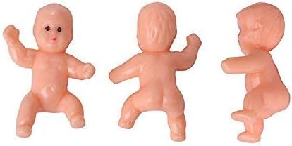 Miniatura 6 de 1.2 "King Cake Babies Mini bebés de plástico para Baby Shower Ice Cube Game Party Favor Decoraciones