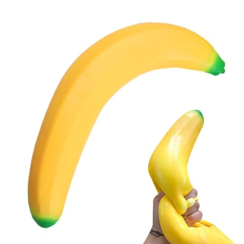 Giant Banana Squish Y Toys 45x7cm Rubber Realistic Banana Squeeze Toy Jumbo BananaSquishy For StressRelief Soft Stretchy Big Bananas Stress Ball With Fast Rising For Kids Adults School Office