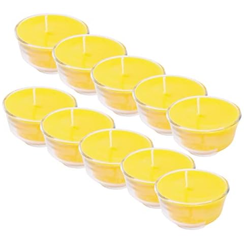 Mudra Crafts Tibetan Tealight Vanaspati Ghee Butter Lamp Candle Set for Meditation, Ceremonies, Rituals, Altars, Diwali (Glass Jar) Cover