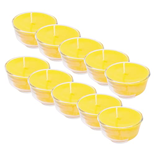Mudra Crafts Tibetan Tealight Vanaspati Ghee Butter Lamp Candle Set for Meditation, Ceremonies, Rituals, Altars, Diwali (Glass Jar)