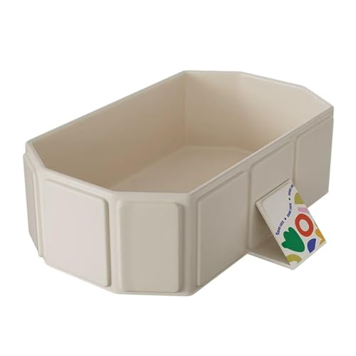 PandaEar Bañera plegable para bebés, bañera plegable grande para niños pequeños y bebés, cubo de baño portátil que ahorra espacio con tapón de drenaje, diseño antideslizante para uso doméstico, color