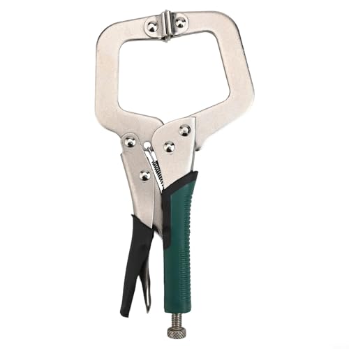 Pinze di bloccaggio a C grandi, pinze per saldatura in acciaio al carbonio con ganascia regolabile per lavorazione del legno, progetti elettrici e fai da te (22,9 cm)