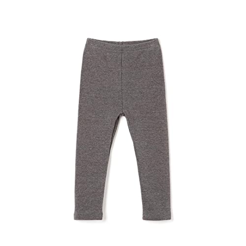 Ozkiz Toddler Girls Fleece Lined Warm Leggings Cream Black Charcoal Pink