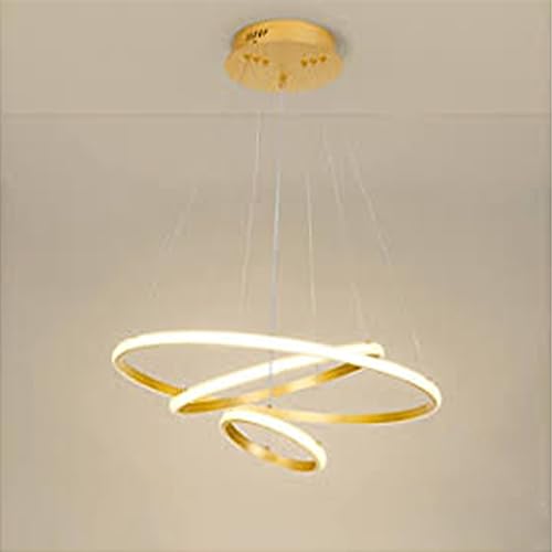 Lustre Pendente 3 Em 1 Arco Aneis Infinito Perfil Ajustavel