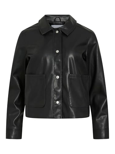 Chaqueta corta Mujer Vila Vihellium Noos cazadora ligera elegante de entretiempo color negro