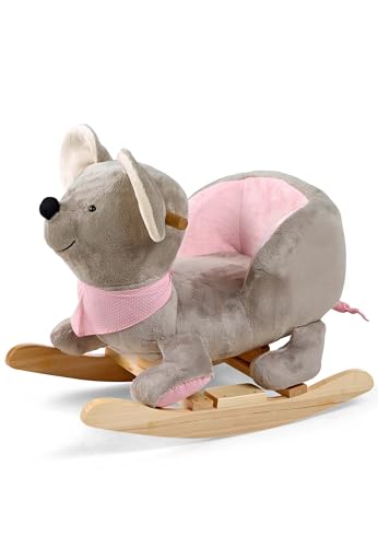 Sterntaler Schaukeltier, Maus Mabel, Alter: 12-36 Monate, Grau/Mehrfarbig