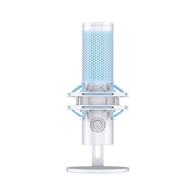 HyperX Quadcast 2 Frost - Micrófono USB para Gaming, Streaming, Podcast, Cuatro Patrones Polares, Controles, LED, antivibración, para PC, PS4, PS5 y Mac, Blanco y Azul | Ya disponible en tu tienda friki favorita! En mundofriki.es!