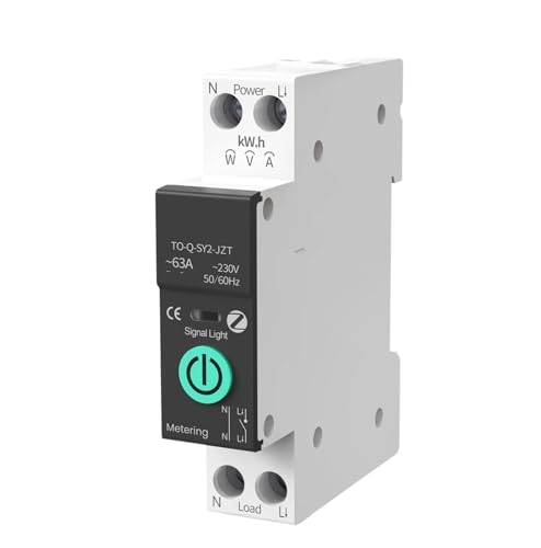 Interruptor de control remoto con medidor de consumo y protección de subtensión 1-63A