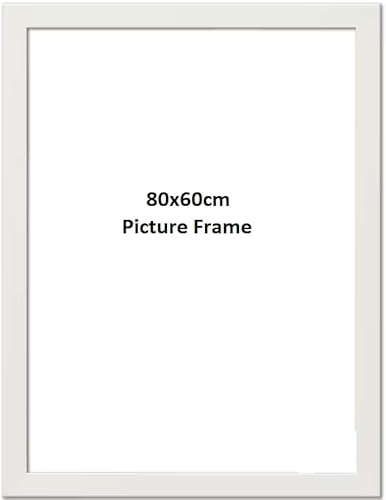 80x60cm White Wooden Photo Frame - Large Picture Frames