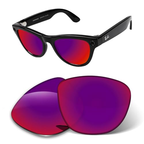 Image of 1.6MM Transition Replacement Lenses Compatible with Ray-Ban Meta Skyler RW4010 /RW4014 52mm Smart Glasses, Scratch-Proof