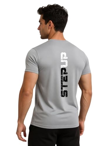 Image of 3Colors Men's Active Polyester T-Shirt | Quick Dry Gym Workout Tee | Stretch Sports Round Neck Running T-Shirt-STEPUP LINE