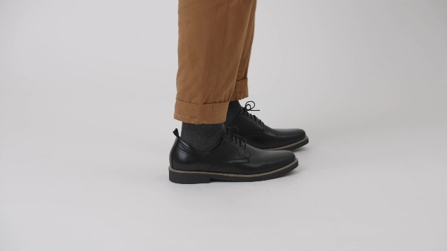 Amazon.com | Deer Stags mens Highland Oxford, Black/Black, 8 