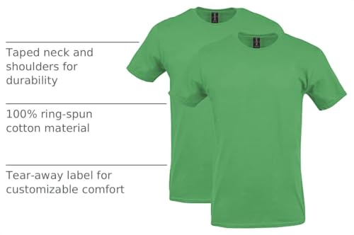 Image of Gildan Adult Softstyle Cotton T-Shirt, Style G64000, Multipack