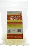 QualGear eHotCafe CM1-B-100-P Cable Tie Mount, Black