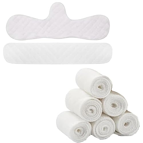 UxuoQxa BH Einlagen Schwitzen BH Einlagen Baumwolle Still BH Große Brüste Unterbrust Schwitzschutz 8 Stück Saugfähige Einlagen 47x16 cm Und 47x7 5 cm Größen