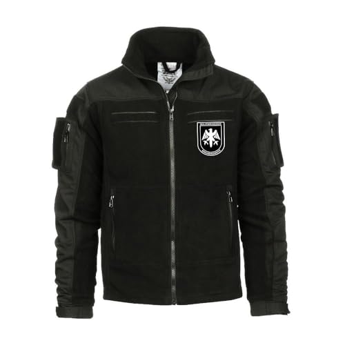 Chaqueta de forro polar táctica  tec negra con protección contra incendios